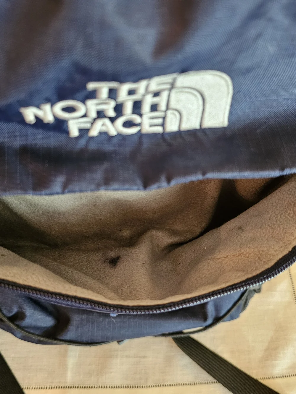 The North Face Borealis Navy Nylon Backpack Padded Straps External Pockets